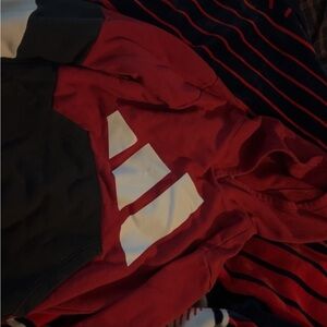 adidas Red and Black Kids Hoodie